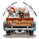 Personalized Dog Ornament ‘Santa, don’t forget the dogs!