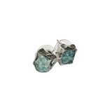 HRM Spring 2022 Journey Natural Amazonite Stud  Earrings in Silver