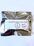 *NEW Infused Essential Oil Wicks BLACK PEPPER PKG of 5