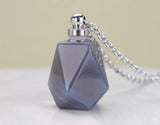 Grey Agate Vial Necklace