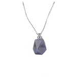 Grey Agate Vial Necklace