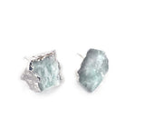 HRM Spring 2022 Journey Natural Amazonite Stud  Earrings in Silver