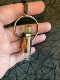 Copper Lemon Quartz  EO Rollerball Necklace