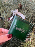 Grateful Mini Journal Christmas Ornament
