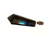 Labradorite Pendant Oil Vial Necklace