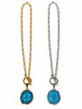 HRM Autumn 2026 Journey Turquoise Agate Paperclip Necklace