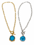 HRM Autumn 2026 Journey Turquoise Agate Paperclip Necklace