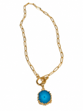 HRM Autumn 2026 Journey Turquoise Agate Paperclip Necklace