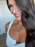 HRM Autumn 2026 Journey Turquoise Agate Paperclip Necklace