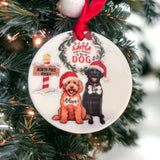 Personalized Dog Ornament ‘Santa, don’t forget the dogs!