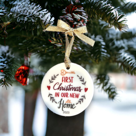 First Christmas in our New Home 2023 Ceramic Christmas Ornament