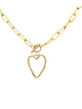 HRM Spring 2024 journey Fundaiser - Open Heart with Paper Clip Chain in Silver or Gold