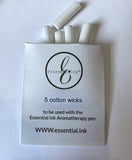 Essential Ink Cotton Wick Refills Pkg of 5